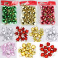 12Pcs Christmas Balls Xmas Tree Hanging Ornaments Ball Heart Stars Gold Red Pendants Merry Christmas Party Decor 2023 New Year.