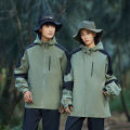 Waterproof Climbing Coat Outdoor Spring Fall Raincoats Windbreaker 3-in-1 Men Women Hooded Hiking Camping Fishing Jackets Couple. 