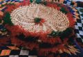 Set of 4 meal baskets/Chabi/Pindi (made from wheat branches). 