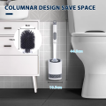 Water Spray Silicone Toilet Brush With Wall-Mounted Breathable Silicone TPR Brush 40cm Long Handle Bathroom Cleaning Accessories. 