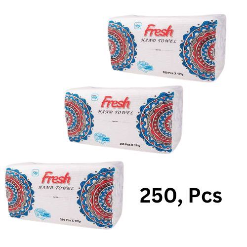 Fresh Hand Tawal 250 Pcs ,Poli Pack (3Pcs)