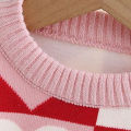 Girls' Sweater Thickened Autumn/Winter New Fashionable Western Style Children's Knitted Sweater Girls' Top Sweet and Cute.