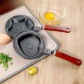 Non-stick fry pan surface with fine craftsmanship. Small size and light weight, easy to carry and use.. 