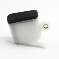Universal Rear Foot Brake Master Cylinder Pump Tank Oil Cup Fluid Reservoir for Honda Kawasaki Suzuki Yamaha. 