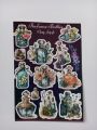 Perfume Bottles Uncut Sticker Sheet A6 size - 15 x 10 cm. 