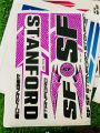Original Leather Cricket Bat Stickers  Embossed. 