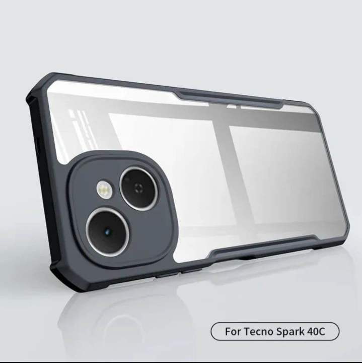For TECNO Spark 40C Shockproof Airbag protective Bumper Case Phone back Cover Mobile Cover - Mobile Back Cover