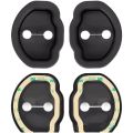 1/4pcs For Tesla Model 3/Y Car Door Mute Damping Cushion Silicone Door Lock Buckle Car Door Anti-collision Protective Cover. 