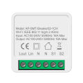 QNCX16A Wifi Mini Smart Switch Wireless 2 Way Control DIY Light Switches Smart Home Tuya Smart Life Alexa Alice  Home lightify. 