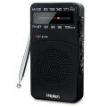J-166 Portable Radio AM FM, Battery Operated Radio with Tuning Light, Back Clip, Excellent Reception Transistor Radio FM AM.