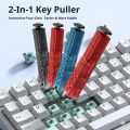 2 in 1 Keyboard Keycap Switch Puller Universal Key Cap Shaft Remover Tool Mechanical Keyboard Cleaning Extractor Kit. 