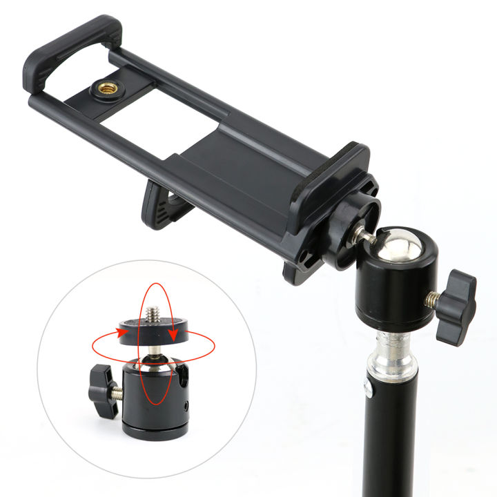 2%20In%201%20Universal%20Tablet%20Phone%201/4"%20Tripod%20Mount%20Clamp%20Holder%20Bracket%20Selfie%20Clip%20Stand%20-%20Image%204