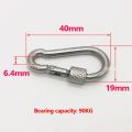 Multifunctional Spring Snap Carabiner Quick Link Lock Ring Hook M6/M8/M10 304 Stainless Steel. 