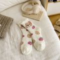 🧦 Cute Fuzzy Animal Socks – Super Soft & Cozy 🐻🍓. 