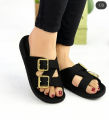 Women Medicated Double Buckle House Slippers lite Weight and Comfortable Nylon Slippers for Womens. 
