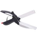 Dobeli Separable Stainless Steel Barbecue Steak Cutting Shear Household Vegetable Scissors 2 In 1 Multi Kitchen Tool Fruit Knife.
