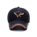 Hats Men'S And Women'S Four-Season Shade Baseball Cap Eagle Embroidery Korean Version Trendy Casual Couple Sunscreen Sun Hat. 