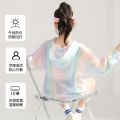 New Girls Summer Sun Protection Coat Rainbow Thin Style Fashion Princess Jacket Outdoor Activity 3-12 Years Children Clothing.
