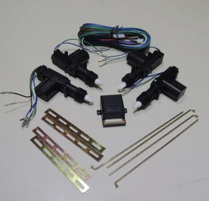 4 Door Motor Lock Set With Wiring With Relay Complete Box Pack Set Suitable for all car models