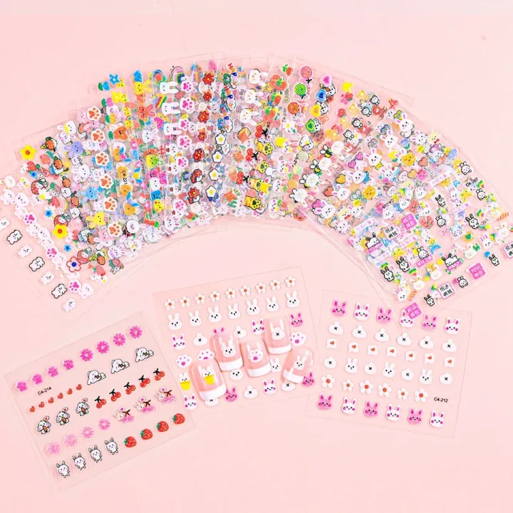 5%20Sheets%20Cute%20Nail%20Stickers%20Little%20Girls%20Woman%20Self-Adhesive%20Nail%20Decals%20Flowers%20Leaves%20Animals%20Plants%20Fruits%20Nail%20Art%20Decoration%20for%20Woman%20-%20Image%203