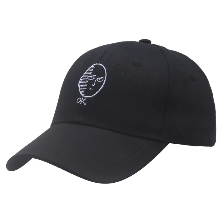 Cartoon%20One%20Punch%20Man%20Saitama%20Anime%20Baseball%20Hat%20Embroidered%20Adjustable%20Unisex%20Accessories%20OK%20Cap%20Outdoor%20Hats%20-%20Image%203