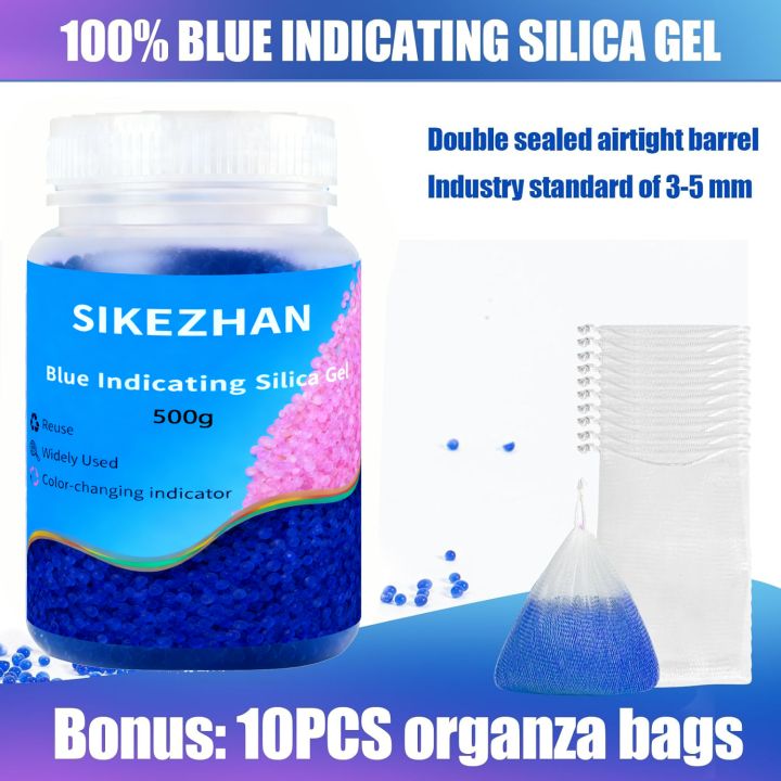 Indicating Silica Gel Desiccant Beads, Color‑Changing Moisture Absorber ...
