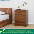 Torrie Engineered Wood MDF Laminated Board Nightstand Bed Side Table with 1 locker Drawer,  Cash Table, Bed Side Table Classic 24/16''. 