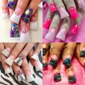 240pcs Duck Nail Tips Clear Nail Tips Curved 12 Sizes Duck Feet Style Half Cover False Nails Wide French Nails Extension. 