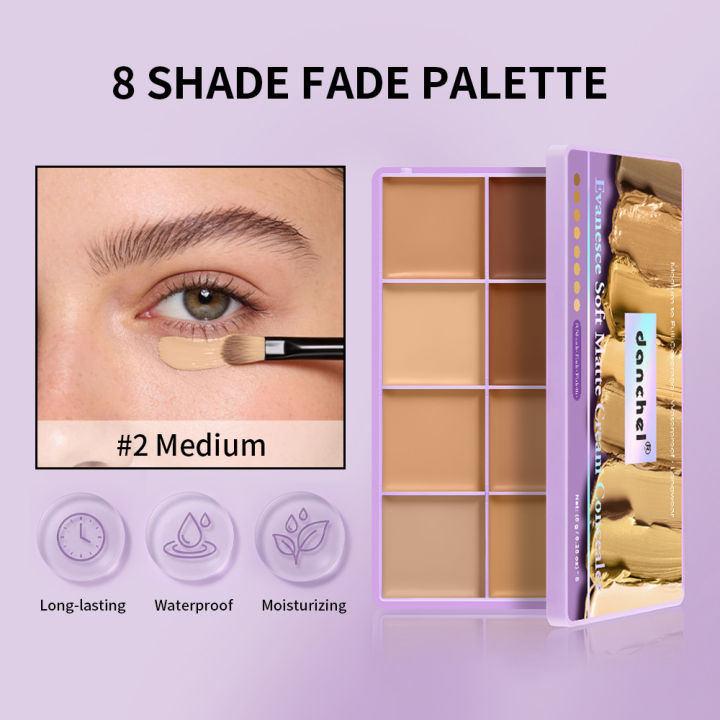 Concealer%20Palette%20Waterproof%20Long-lasting%20Foundation%20Matte%20Moisturizing%20Lightweight%20Breathable%20Look%20Multi-shade%20Concealer%20Disk%20-%20Image%202