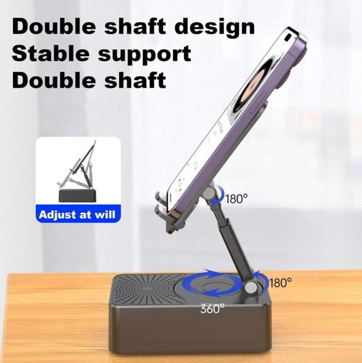 Foldable%20Mobile%20Phone%20Desk%20Holder,Wireless%20Speaker%20with%20Stand%20-%203%20in%201%20Mobile%20Phone%20Holder,360%20Rotating%20Phone%20Stand,Phone%20Stand%20with%20Speaker,%20Cellphone%20Holder%20with%20Bluetooth%20Speaker%20-%20Image%204