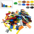 150PCS  DIY Model Smooth Thin Building Blocks MOC Multicolour Toy Parts Bulk Figures Flat Tile Bricks Educational Children Toys. 