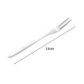10/20/40pcs 13cm Stainless Steel Snail Fork Two-tine Fruit Dessert Forks for Cake Snack Bar Restaurant Party Banquets Tableware. 