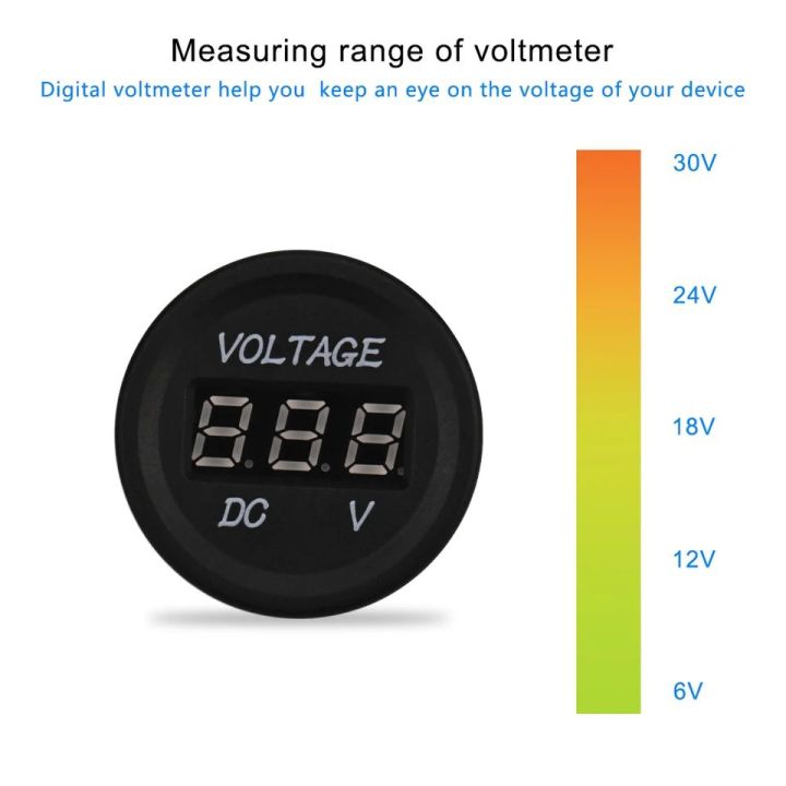 Car%20Motorcycle%20Voltmeter%20DC%205-48V%20Mini%20Digital%20WaterproofLED%20Panel%20Tester%20Display%20Round%20Volt%20Meter%20Gauge%20-%20Image%204