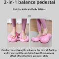 Stepper Machine Home Multi-Functional Stationary Exercise Foot Pedal Fitness Equipment Silent Indoor Balance Inflatable Pad.