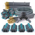 1/4'' Flexible 360° Rotary Adjustment Brass Nozzle Irrigation Set Quick Connection Automatic Atomization Garden Watering System. 