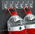 6 In 1 Self Adhesive Wall Hooks Waterproof Transparent Adhesive Hooks for Wall Hook 6.