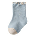 Lawadka Children's Girls Socks Cotton Dot Solid Kids Girl Sock Fashion Princess Baby Socks For Girls Autumn Winter 0-12Years.