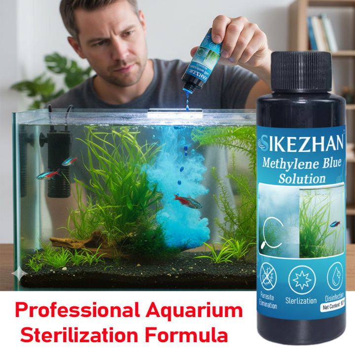 101ml Methylene Blue Solution Ornamental Fish for Aquarium Removal of ...