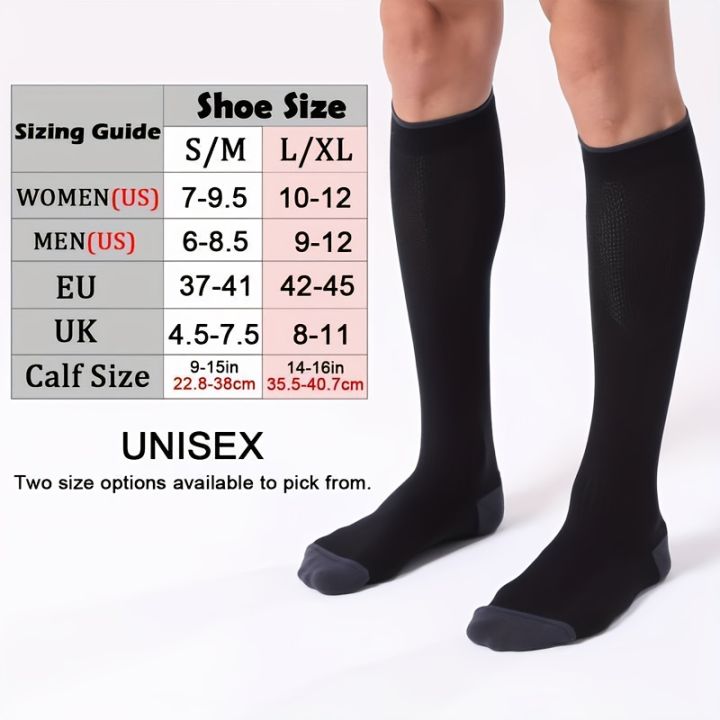 1/4%20Pair%20Compression%20Socks%20Men%20Women%2020-30mmhg%20-%20Circulation%20Support%20Socks%20Suitable%20Care%20Travel%20-%20Soft%20Breathable%20Sports%20Socks%20-%20Image%202