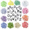 26PCS/Small A~Z Coloured Alphabet English Letters Clothes Stickers,Fabric Applique Iron On Patch Embroidery Sewing Supplies. 