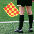 Soccer Referee Kit Referee Flag Red and Yellow Cards with Whistle Notebook and Pencil for Sports Soccer Football.