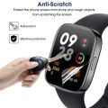 9D Curved TPU Hydrogel Film For Redmi Watch 4 HD Clear Soft Screen Protector For Redmi Watch 4 SmartWatch Not Glass. 