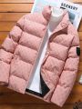 Autumn/Winter Fashion Trend Printed Large Size Coat Men's Casual Relaxed Comfortable High Quality Cotton-Padded Jacket. 