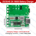 Multi-Cell 2S/3S/4S 2A Boost Charging Module Type-C USB 2S BMS 3S BMS 4S BMS Lithium Li-ion Battery Charging Protection Board 8.4V 12.6V 16.8V Step-Up Power Charger Module. 