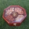 Spice Container Masala Box Rack 10 x 10 Solid Wooden square Masala Box(spice rack) - Drawer Organizer for Kitchen. 