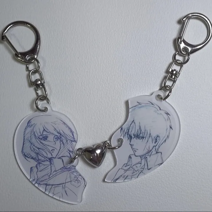 2pcs/set%20Anime%20Attack%20Mikasa%20Ackerman%20Figure%20Acrylic%20Heart%20Shape%20Keychain%20Backpack%20Pendant%20Cosplay%20Accessories%20Couple%20BFF%20%20-%20Image%202