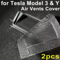 Air Outlet Cover for Tesla Model Y 3 Highland 2025-2021 Air Vents Cover Protective Net Under Seat Outlet Anti-blocking Dust Mesh.