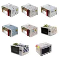 1 PCS Floral Linen Lace Microwave Oven Cover Greaseproof Double Pocket Dust Cover Microwave Oven Cover  Kitchen Accessories. 