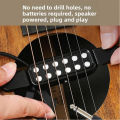 Universal Guitar Soundhole Pickup For Acoustic Guitar Pickup Volume Control Easy Install No Drill No Hum Warm Output.