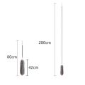 2.5m Long Handle Room Cleaning Dust Brush Detachable Feather Dusters Clean Duster Box Window Grey Hand Sustainable Stretchable. 
